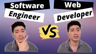 Software Engineer vs Web Developer the differences