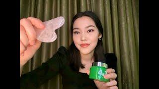 АСМР ОЧИЩЕНИЕ ЛИЦА перед сном ‍️ без слов ASMR FACIAL CLEANSING no talking