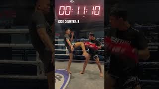 The Muay Thai World Champions killing the speed kick challenge even after sparring. ‍ #Shorts