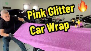 Pink Glitter Car Wrap   The Most Metallic Wrap 