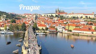 4K Prague Czech Republic The historical capital of Bohemia. Lunch at Pivovar Strahov.