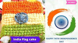 Special Independence day cake by my daughters  India Flag cake recipe  Cake recipe