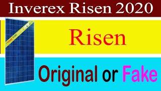 Risen Solar Fake or Original Inverex 2020  Inverex Risen solar panel in Pakistan