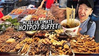 $1 Breakfast Noodles The MOST ULTIMATE Hotpot Buffet & NIGHT MARKET Tour in Taiwan