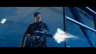 Terminator 2 Judgement Day  REMASTERED - Minigun Scene 1080p