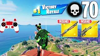 70 Elimination Solo Vs Squads Gameplay Wins Fortnite Chapter 5 Season 2 PS4 Controller