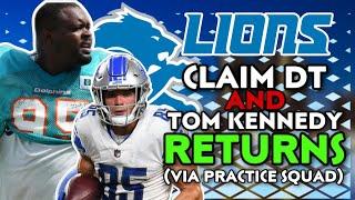 Detroit Lions CLAIM DT Benito Jones & Tom Kennedy RETURNS as Practice Squad TAKES SHAPE