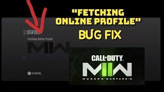 HOW TO FIX FETCHING ONLINE PROFILE BUG IN CALL OF DUTY MODERN WARFARE 2 - CALL OF DUTY MW 2