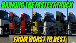 Ranking ETS2 Fastest Truck  From Worst to Best  Euro Truck Simulator 2