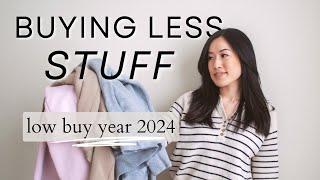 NO MORE Unnecessary Stuff - My Low Buy Year Reasons Rules and Tips