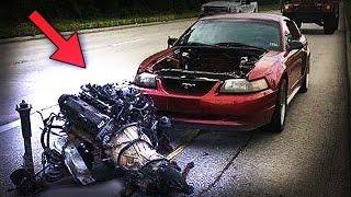 ENGINE RIPPED OUT   EXTREME COMPILATION  explosionsknock soundengine failurefails