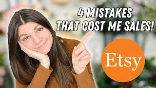 Dont make these Etsy Mistakes These mistakes cost me a lot of Etsy sales #etsysellingtips