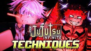 All Techniques Showcase UPDATED⏐ Jujutsu Infinite