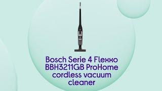 Bosch Serie 4 Flexxo ProHome BBH3211GB Cordless Vacuum Cleaner - Black - Product Overview