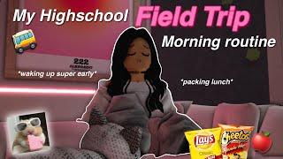 My Highschool Field Trip Morning Routine   Bloxburg Roblox Family Roleplay  wvoices