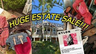 the BEST ESTATE SALE thrift with me + HAUL & estate sale tips