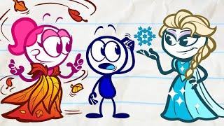 Pencilmates Leafy Fall  Animated Cartoons Characters  Animated Short Films  Pencilmation