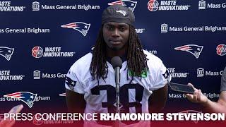 Rhamondre Stevenson I try to prepare myself.  Patriots Press Conference