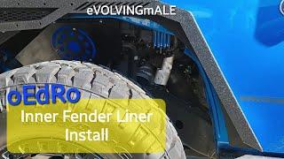 oEdRo Front Fender liner & Spot Blinker install on the 2016 Jeep Wrangler Willys