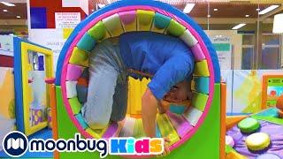 BLIPPI Visits the Funtastic Playtorium Playground  ABC 123 Moonbug Kids  Educational Videos