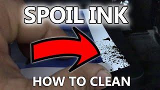 SPOIL INK ON PAPER HOW TO CLEAN - EPSON L805