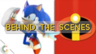 Behind The Scenes The Incredibles but everybody is Sonic