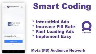 How to Implement Facebook Interstitial Ad Smart Coding  100% Match rate Facebook  Interstitial Ads