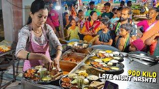 LATE NIGHT Indian Street Food Khau Gali  Saoji Thali Desi Ghee Punjabi Thaal Black Machurian