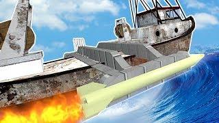 BUILDING A BOAT TO SURVIVE A TSUNAMI - Garrys Mod Gameplay