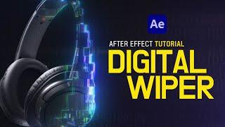 After Effects Digital Logo Wiper Tutorial l 디지털 로고 효과 Include project files