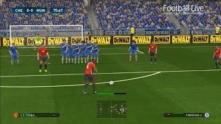 PES 2017  Chelsea vs Manchester United  Pogba Free Kick Goal & Full Match  Gameplay PC