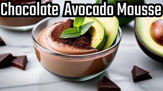 Healthy Chocolate Avocado Mousse - No Dairy no Eggs Recipe