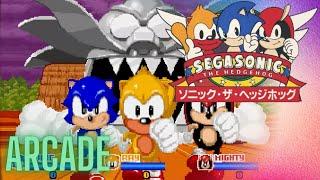 SegaSonic The Hedgehog 3 Player Arcade playthrough