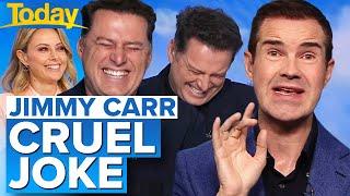 Jimmy Carrs cruel joke has Aussie hosts in stitches  Today Show Australia