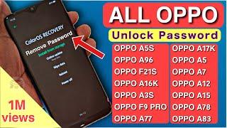 2024 Method- All Oppo Reset Password How to fix forgot lockscreen Password Any Oppo Phone