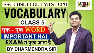 Vocabulary Lesson 5  Basic English Grammar  by Dharmendra sir DSL ENGLISH