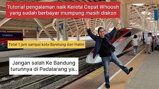 Pengalaman Jajal Kereta Cepat Whoosh Dari Halim ke Bandung Yang Sudah Berbayar Dapat Diskon