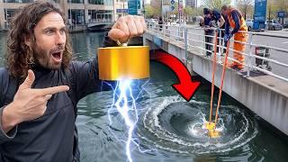 Fishing With The MOST ENORMOUS MAGNET EVER SEEN