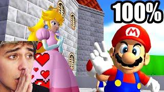 Super Mario 64 - PC 4K 60fps - 100% 120 stars Walkthrough Full Game - Oldschool