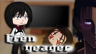 past aot react to eren yeagerattack on titangacha club