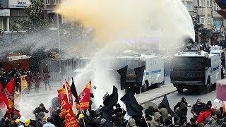 Turkey clashes between police and protesters after funeral of teenager Berkin Elvan