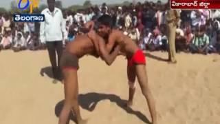 Wrestling Competitions Organised on Eve of Mahshivaratri  Vikarabad District