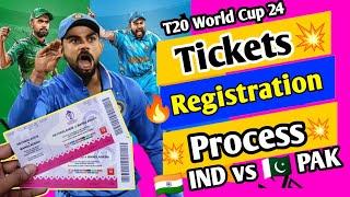 IND vs PAK Tickets Booking T20 World Cup 24  Tickets Booking Full Process 2024