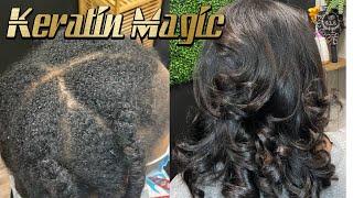 Keratin Treatment on 4 Type hair