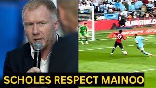 Paul Scholes cant stop PRAISING Kobbie Mainoo after Performance help Man united to FA trophy