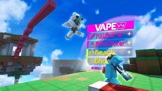 Flying with new Vape Client on Bedwars Practice