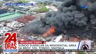 24 Oras Weekend Part 1 - Sunog sa Tondo Body double ni Alice Guo Cashless sa CAVITEX atbp.