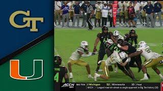 Georgia Tech vs. Miami FULL Final Minute  2023 ACC Football