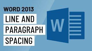 Word 2013 Line and Paragraph Spacing