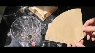 Folding coffee filter papers for cone drippers